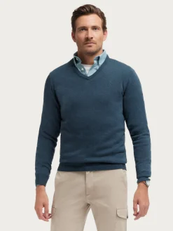Alvaro Moreno Jerséis|JERSEY V-NECK TRENDY Azul
