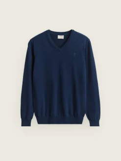 Alvaro Moreno Jerséis|JERSEY V-NECK TRENDY Azul Marino