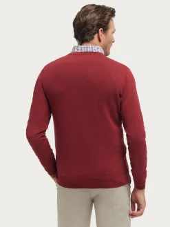 Alvaro Moreno Jerséis|JERSEY V-NECK TRENDY Burdeos