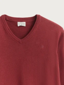 Alvaro Moreno Jerséis|JERSEY V-NECK TRENDY Burdeos