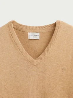 Alvaro Moreno Jerséis|JERSEY V-NECK TRENDY Camel