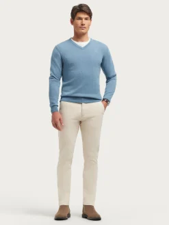 Alvaro Moreno Jerséis|JERSEY V-NECK TRENDY Celeste