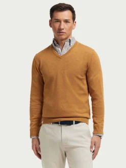 Alvaro Moreno Jerséis|JERSEY V-NECK TRENDY Mostaza