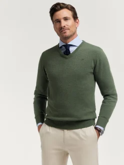 Alvaro Moreno Jerséis|JERSEY V-NECK TRENDY Verde