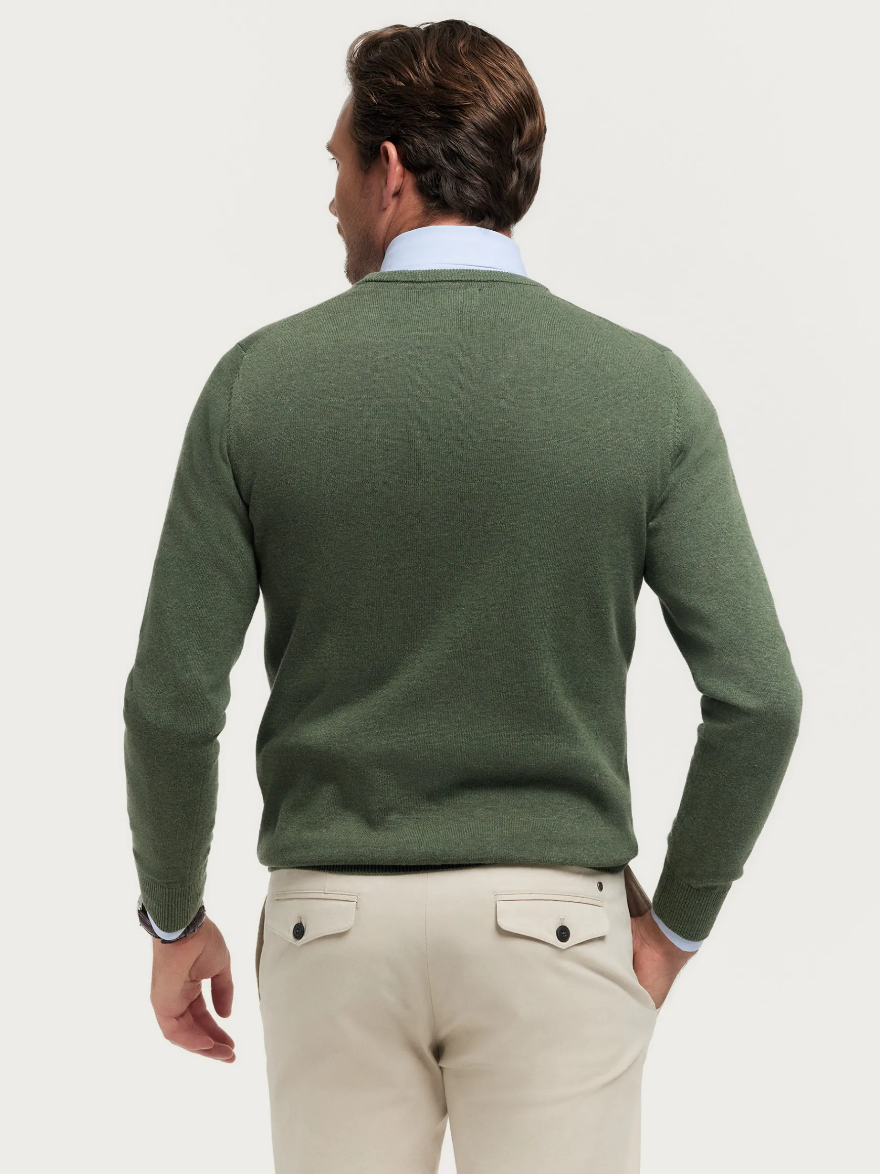 Alvaro Moreno Jerséis|JERSEY V-NECK TRENDY Verde
