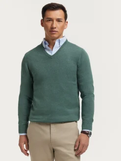 Alvaro Moreno Jerséis|JERSEY V-NECK TRENDY Verde