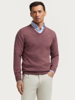 Alvaro Moreno Jerséis|JERSEY V-NECK TRENDY Violeta
