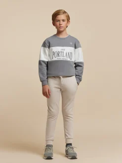 Alvaro Moreno Pantalones|JOGGER BASIC KIDS Beige