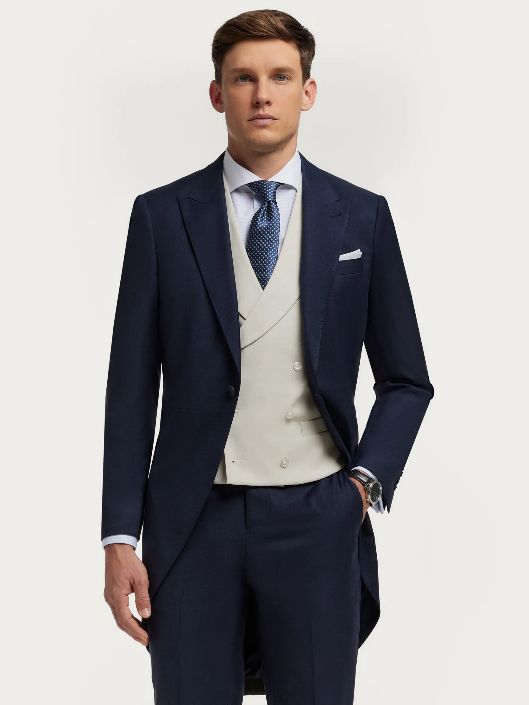 Alvaro Moreno Chaqués|Chaqués|LEVITA CHAQUE WEDDING Azul Marino