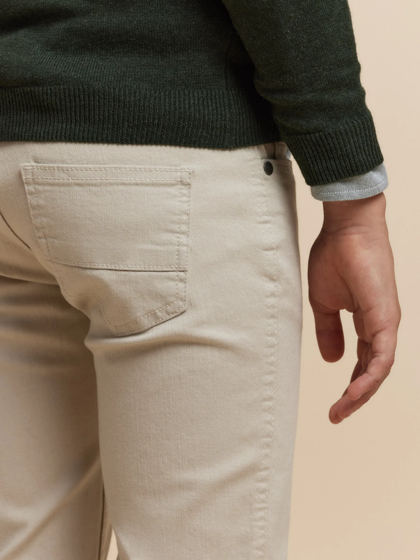 Alvaro Moreno Pantalones|PANTALON 5 POCKETS KIDS Crudo