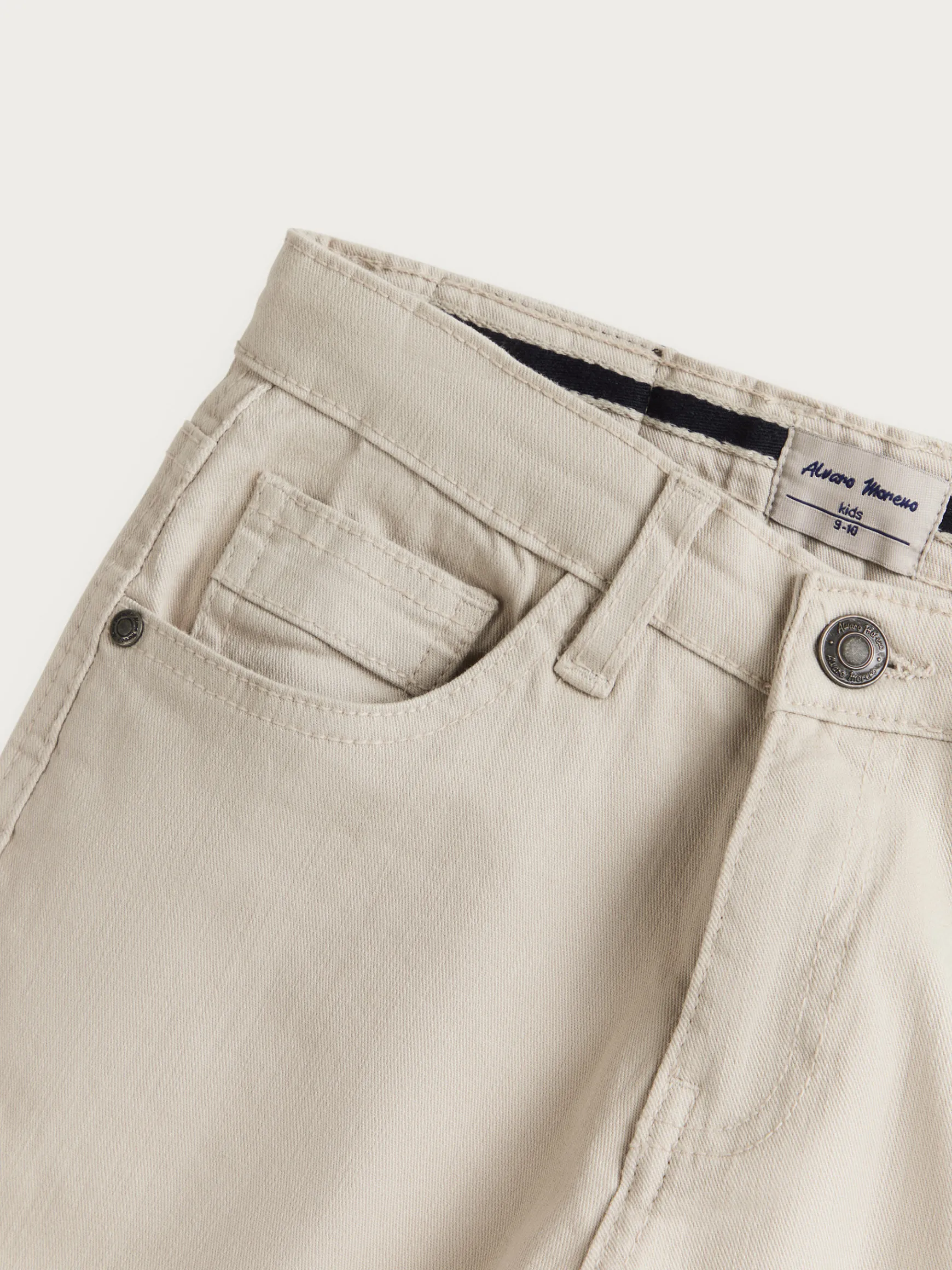 Alvaro Moreno Pantalones|PANTALON 5 POCKETS KIDS Crudo