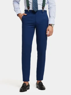 Alvaro Moreno Trajes|Trajes|PANTALON BIRDEYE Azul
