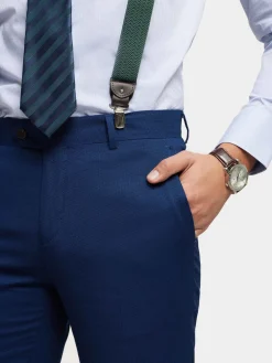 Alvaro Moreno Trajes|Trajes|PANTALON BIRDEYE Azul