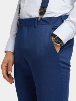 Alvaro Moreno Trajes|Trajes|PANTALON BIRDEYE Azul