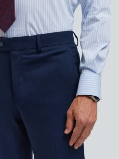 Alvaro Moreno Trajes|Trajes|PANTALON BIRDEYE Azul Marino