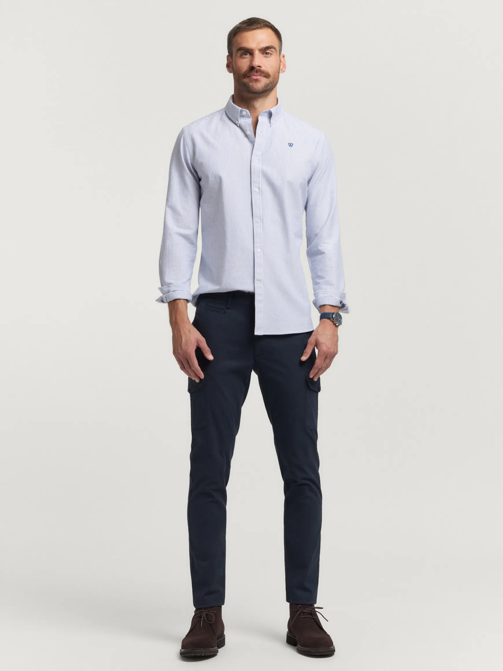 Alvaro Moreno Cargo|PANTALON BUFFALO Azul Marino