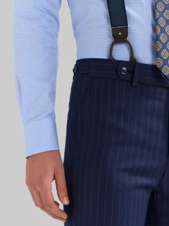 Alvaro Moreno Trajes|Trajes|PANTALON CAPO DIPLO Azul Marino