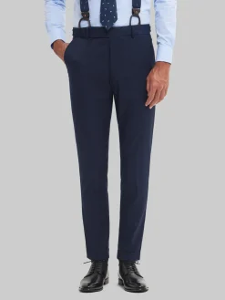 Alvaro Moreno Trajes|Trajes|PANTALON CAPO MICRO Azul Marino