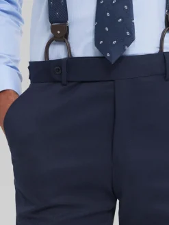 Alvaro Moreno Trajes|Trajes|PANTALON CAPO MICRO Azul Marino