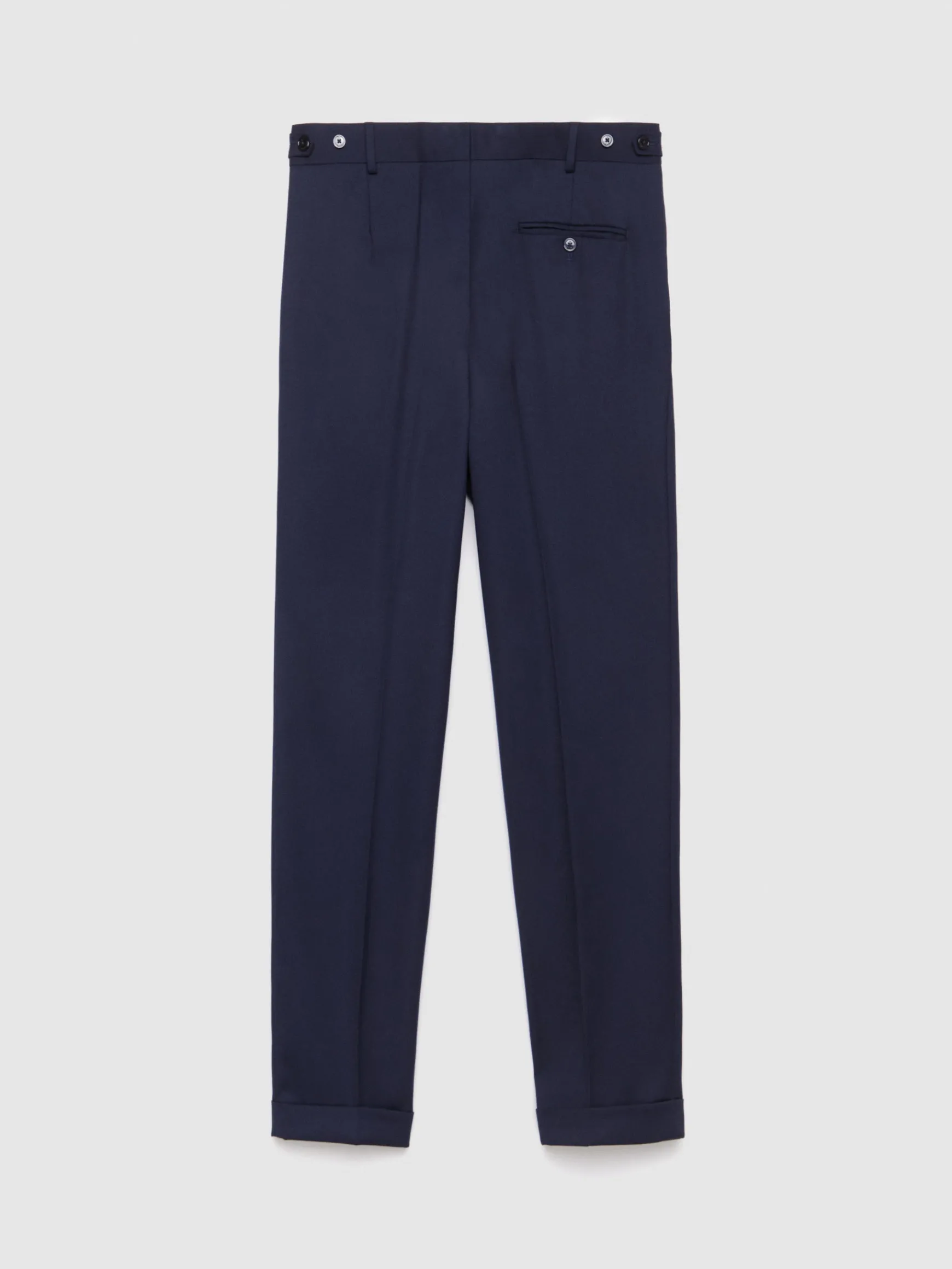 Alvaro Moreno Trajes|Trajes|PANTALON CAPO MICRO Azul Marino