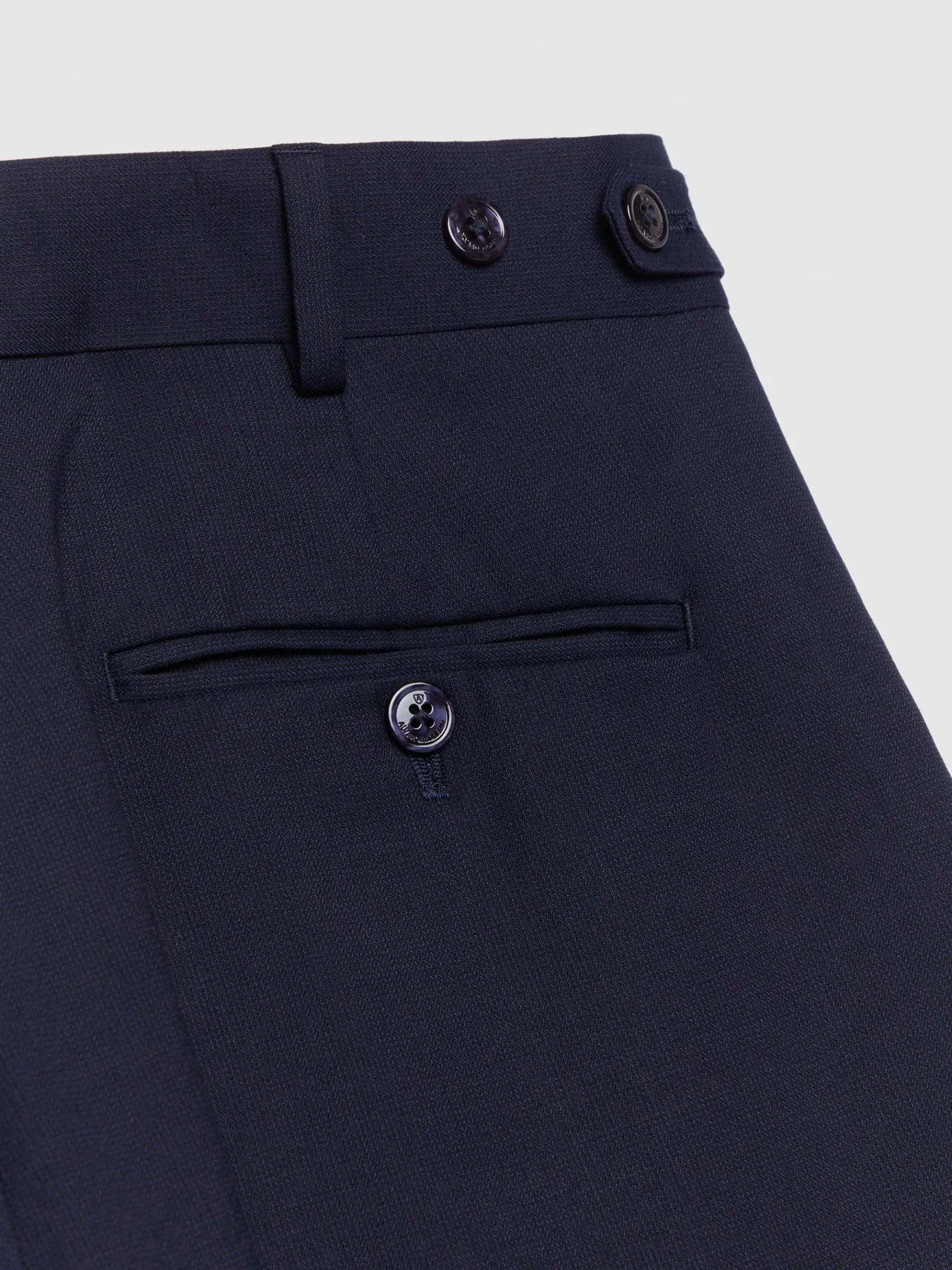 Alvaro Moreno Trajes|Trajes|PANTALON CAPO MICRO Azul Marino