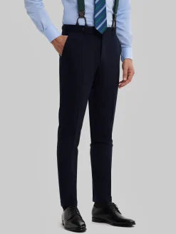 Alvaro Moreno Trajes|Trajes|PANTALON CAPO PLAIN Azul Marino