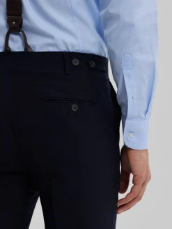 Alvaro Moreno Trajes|Trajes|PANTALON CAPO PLAIN Azul Marino