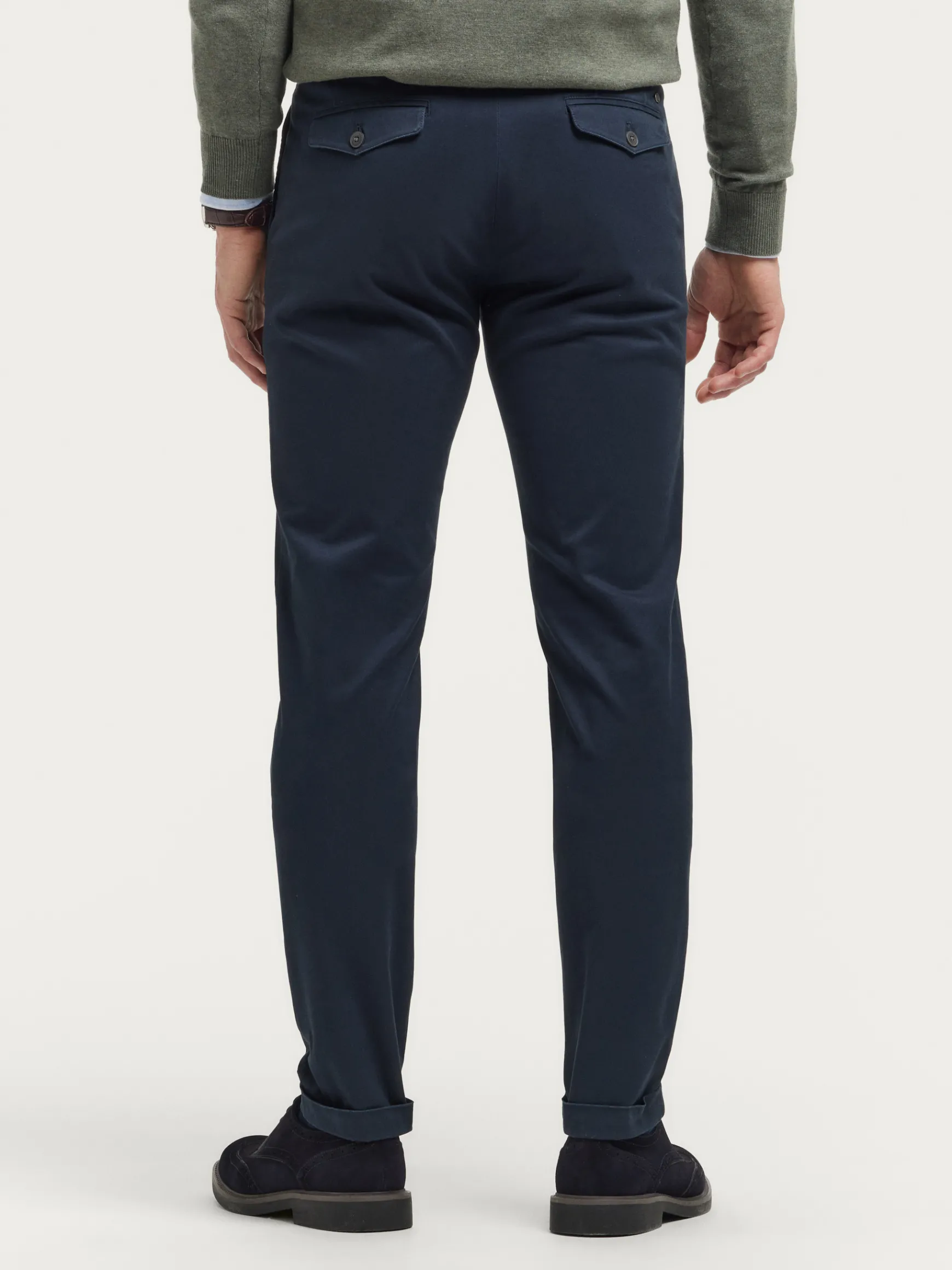 Alvaro Moreno Chino|PANTALON CARROT Azul Marino