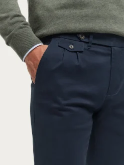 Alvaro Moreno Chino|PANTALON CARROT Azul Marino