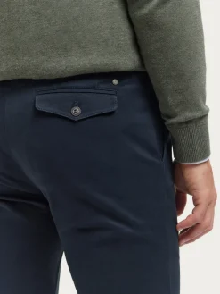 Alvaro Moreno Chino|PANTALON CARROT Azul Marino