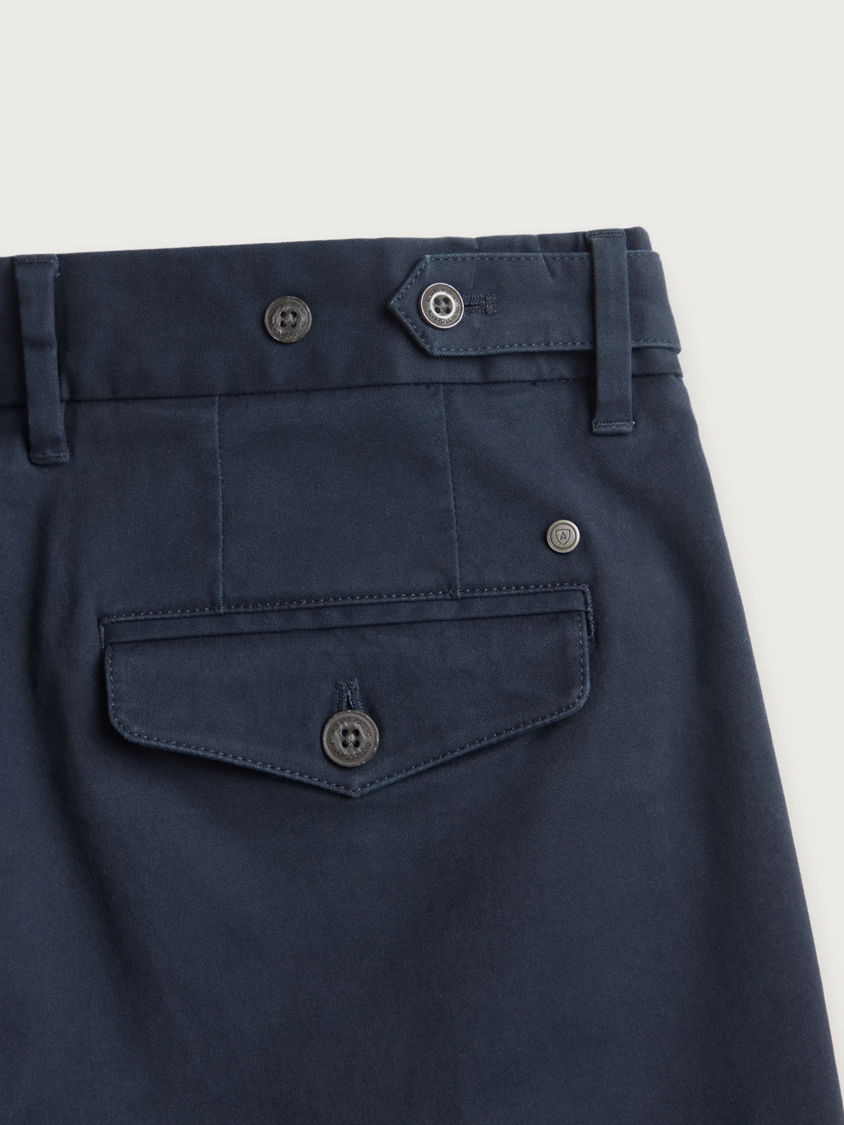 Alvaro Moreno Chino|PANTALON CARROT Azul Marino