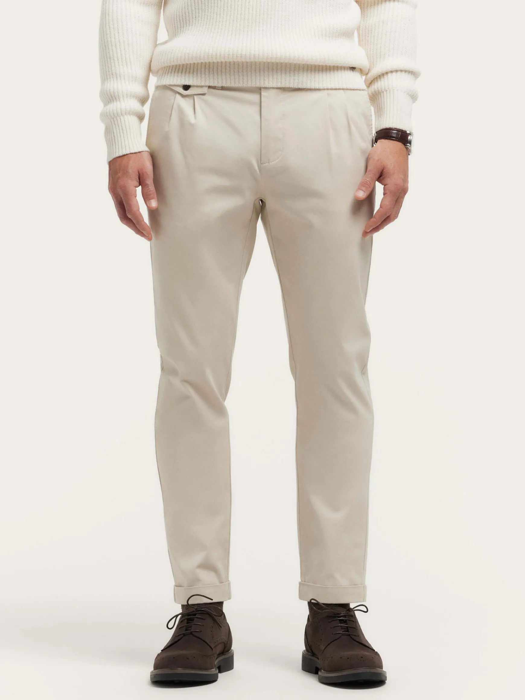 Alvaro Moreno Chino|PANTALON CARROT Crudo