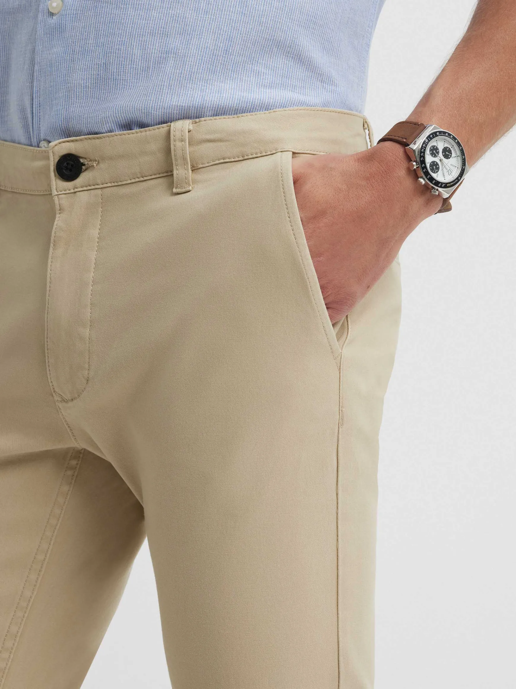 Alvaro Moreno Chino|PANTALON CHINO SLIM FIT Beige