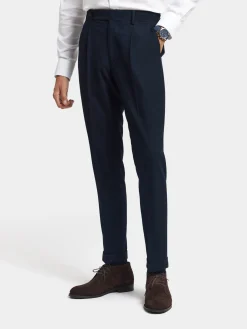Alvaro Moreno Trajes|Trajes|PANTALON CLASSIC TWILL Azul Marino