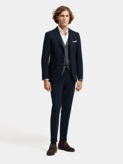 Alvaro Moreno Trajes|Trajes|PANTALON CLASSIC TWILL Azul Marino