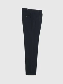 Alvaro Moreno Trajes|Trajes|PANTALON CLASSIC TWILL Azul Marino
