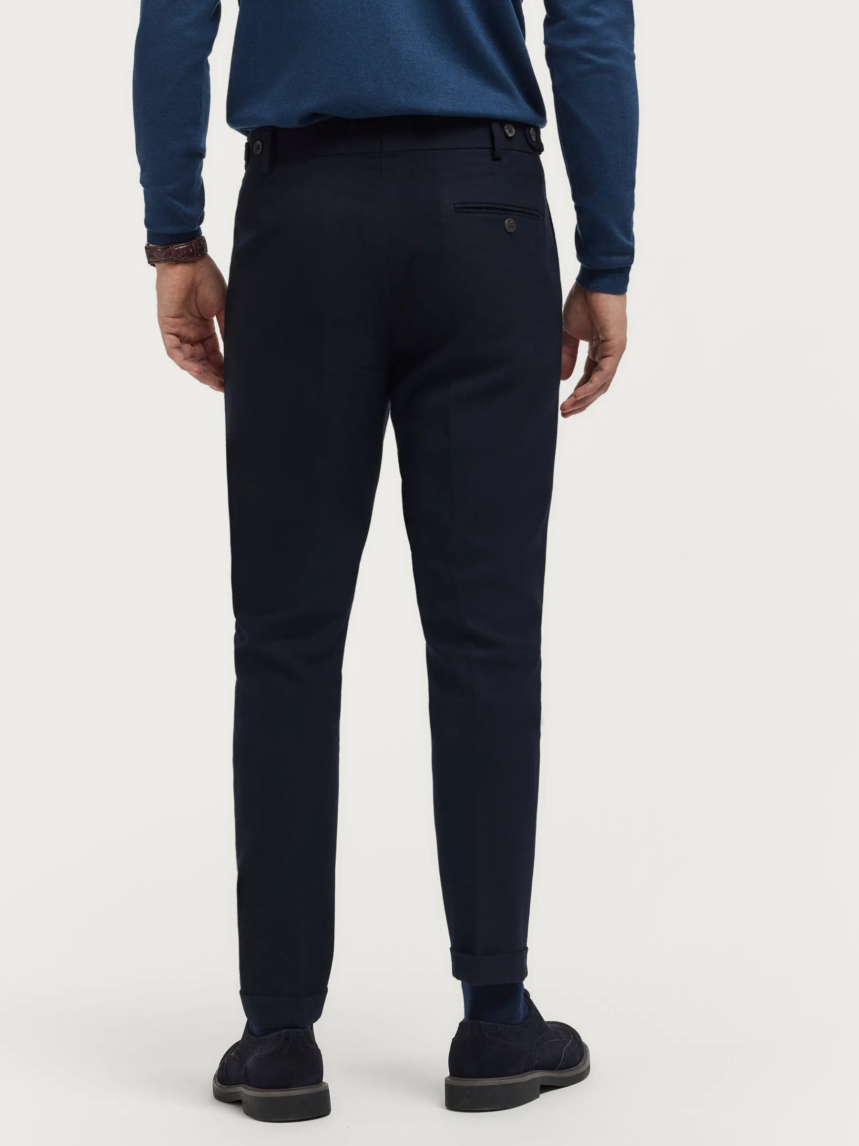Alvaro Moreno Vestir|PANTALON CLASSIC TWILL Azul Marino