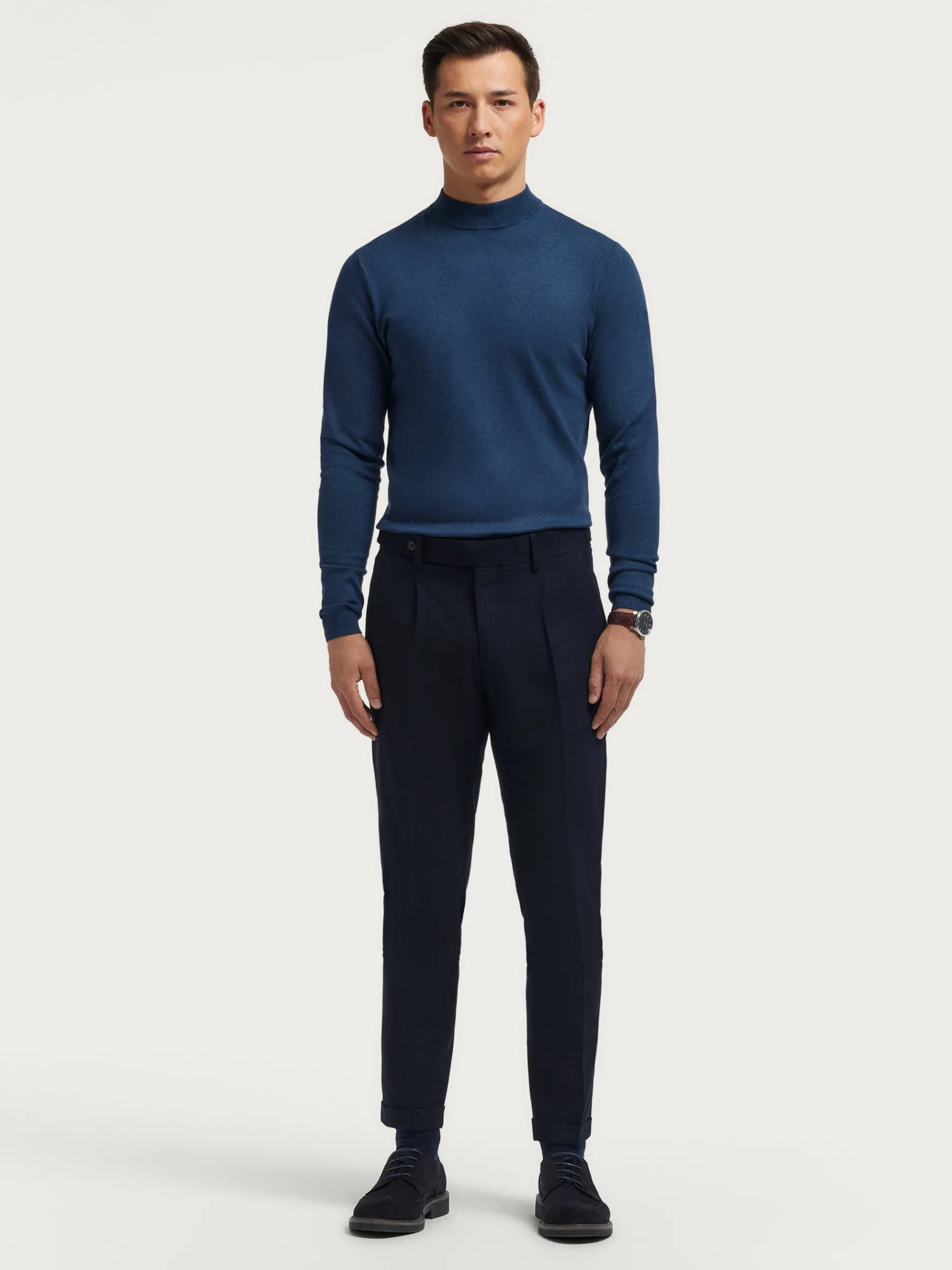 Alvaro Moreno Vestir|PANTALON CLASSIC TWILL Azul Marino