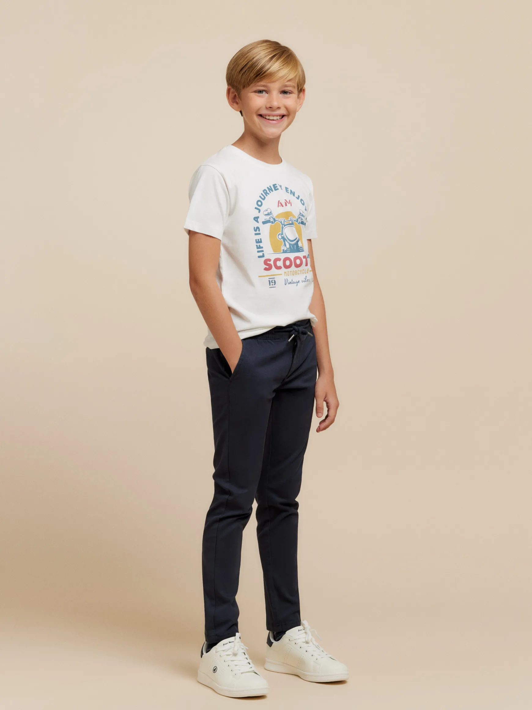 Alvaro Moreno Pantalones|PANTALON DALTON KIDS Azul Marino