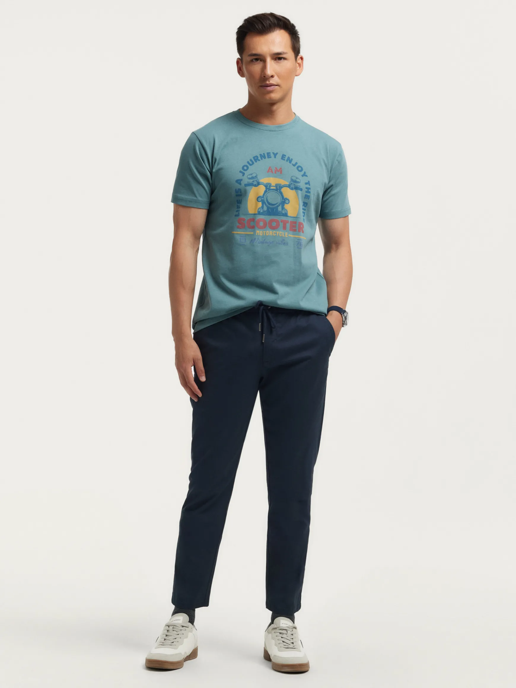 Alvaro Moreno Teen|Casual|PANTALON DAWSON Azul Marino