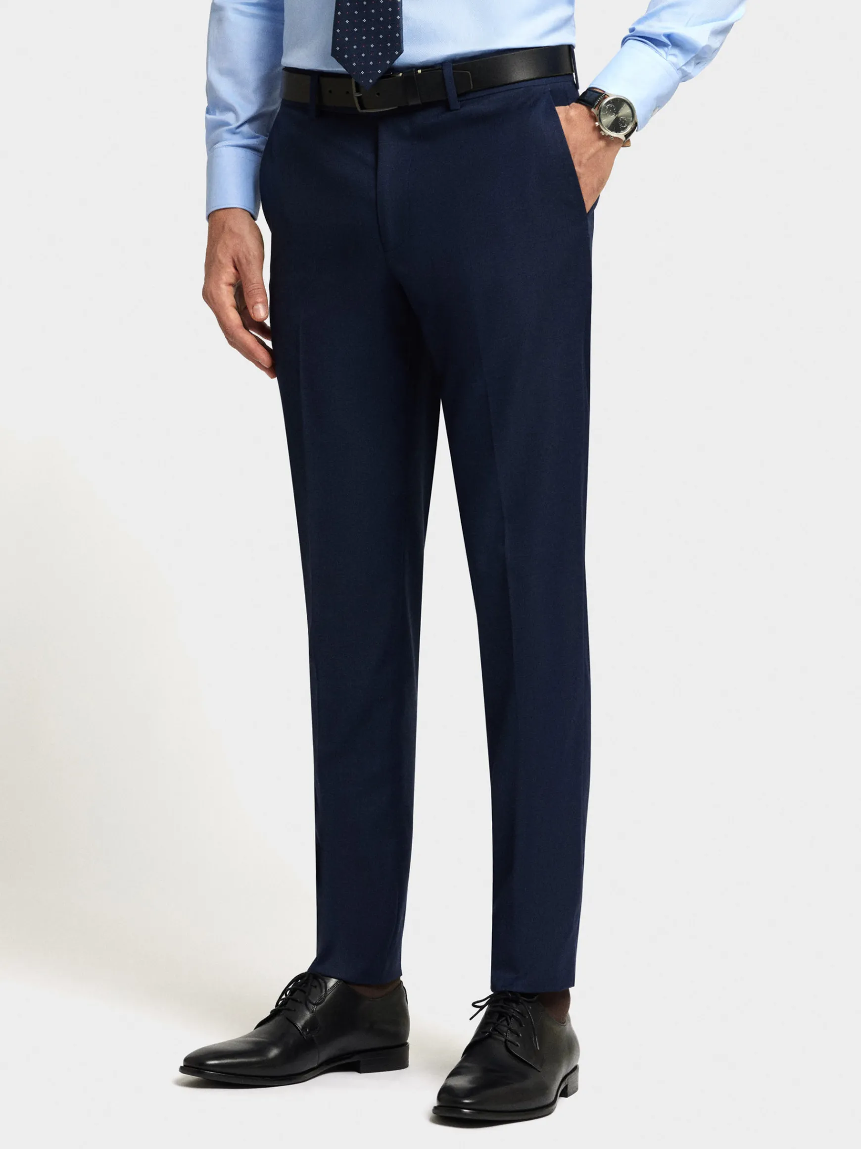 Alvaro Moreno Trajes|Trajes|PANTALON FIL A FIL Azul Marino