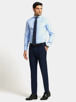 Alvaro Moreno Trajes|Trajes|PANTALON FIL A FIL Azul Marino