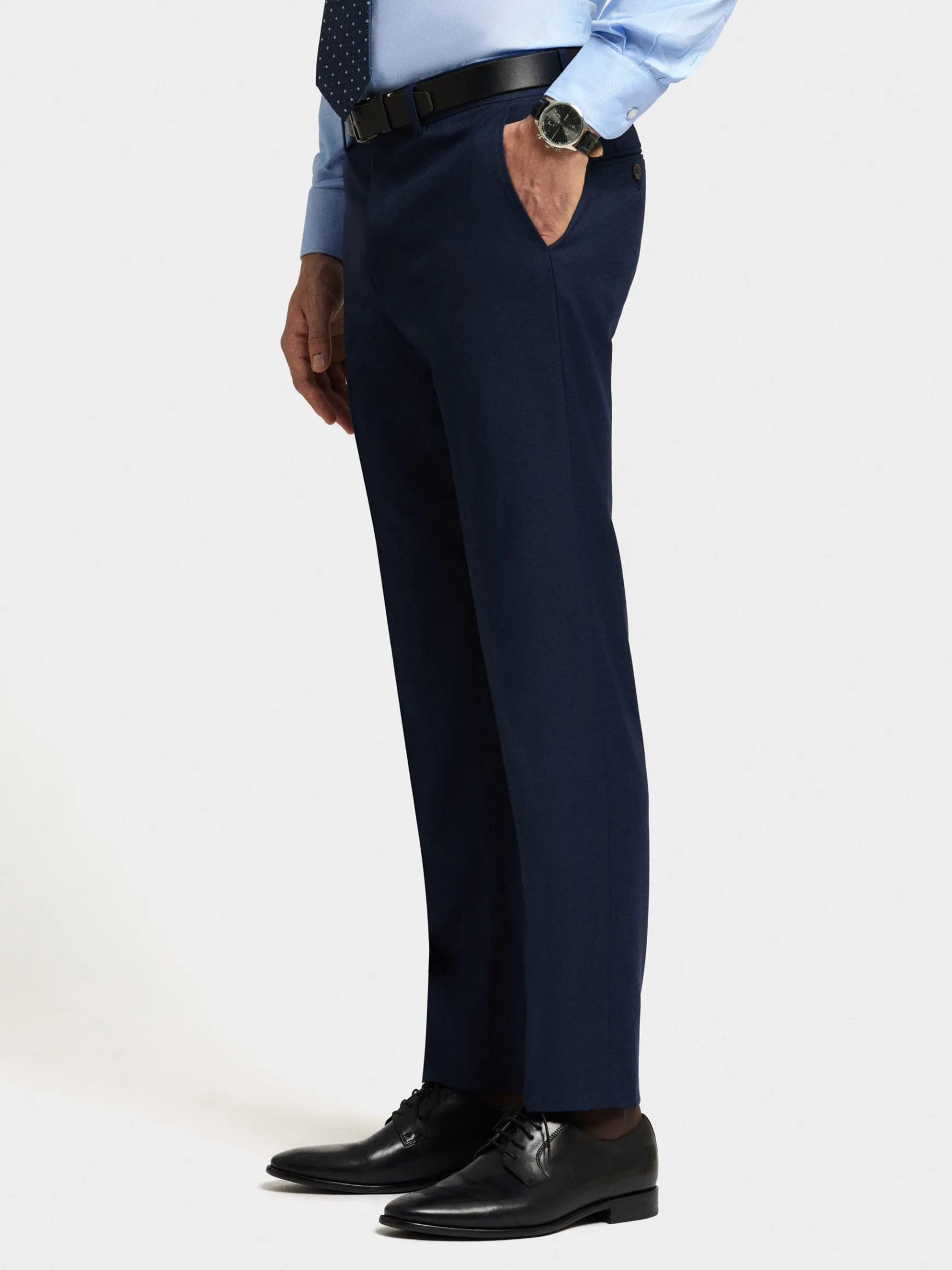 Alvaro Moreno Trajes|Trajes|PANTALON FIL A FIL Azul Marino