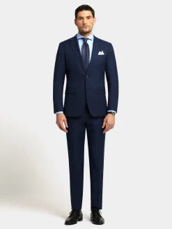 Alvaro Moreno Trajes|Trajes|PANTALON FIL A FIL Azul Marino