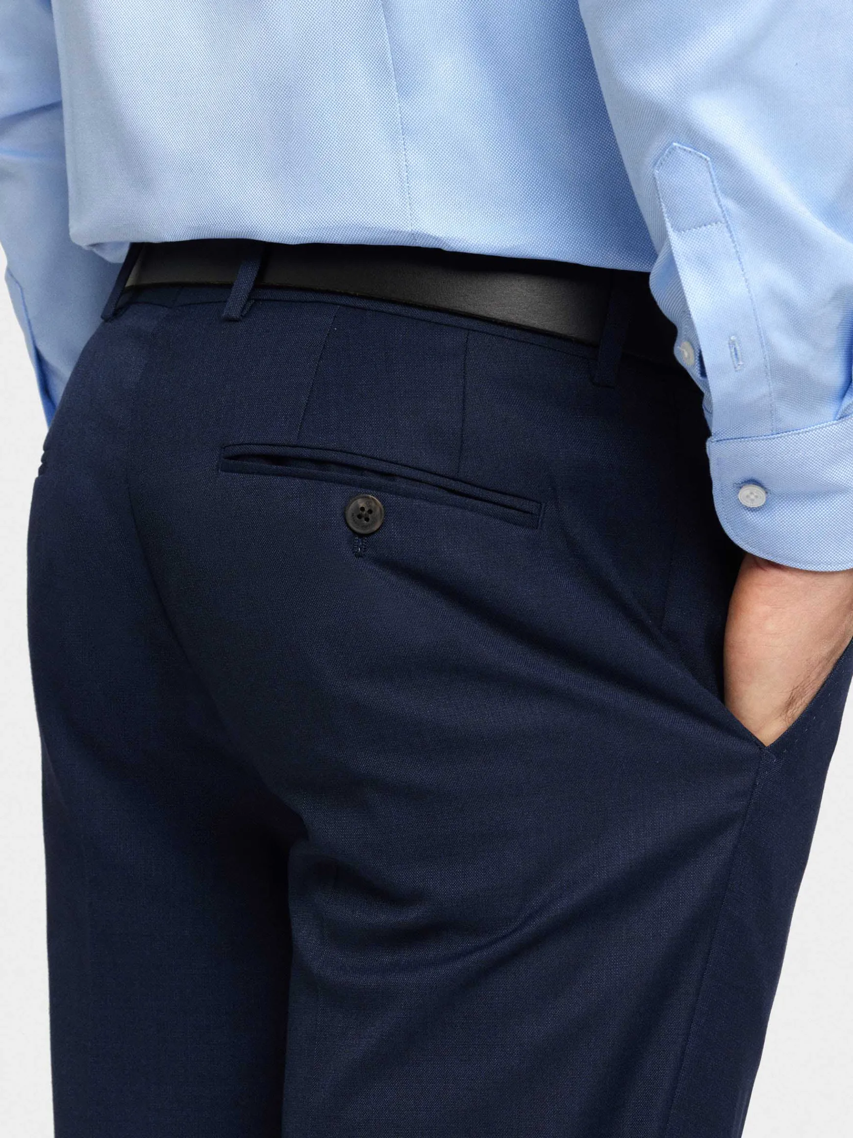 Alvaro Moreno Trajes|Trajes|PANTALON FIL A FIL Azul Marino