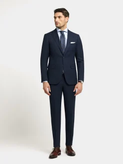 Alvaro Moreno Trajes|Trajes|PANTALON FIL A FIL Azul Marino