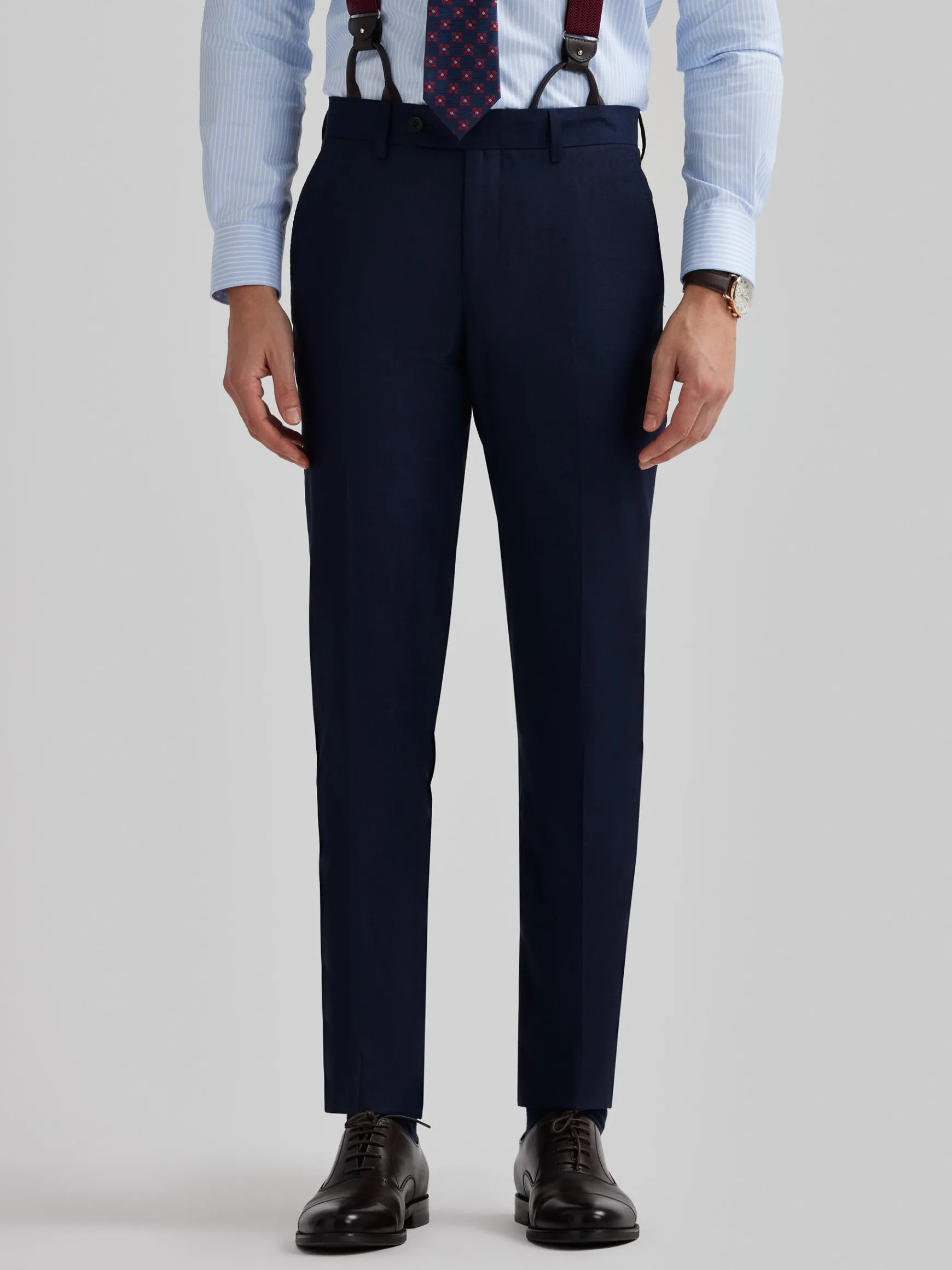 Alvaro Moreno Trajes|Trajes|PANTALON FIL A FIL Azul Marino