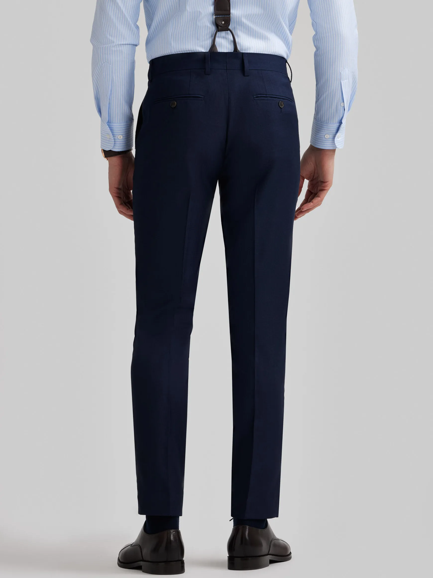 Alvaro Moreno Trajes|Trajes|PANTALON FIL A FIL Azul Marino