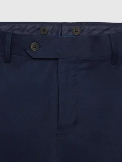 Alvaro Moreno Trajes|Trajes|PANTALON FIL A FIL Azul Marino