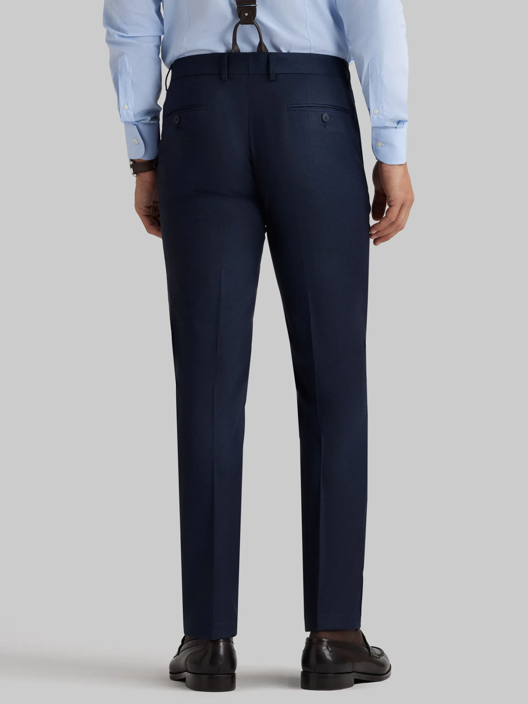 Alvaro Moreno Trajes|Trajes|PANTALON FIL A FIL Azul Marino